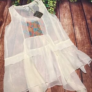 NWT Women's Small Matilda Jane Sheer Palisades Top
