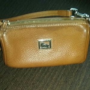 Pebbled Leather Wristlet