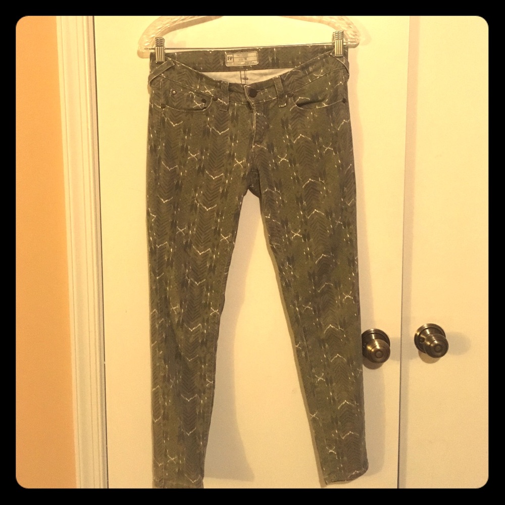 Free People Patterned Denim