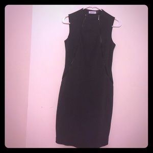 Charcoal Gray, double zipper, dress!