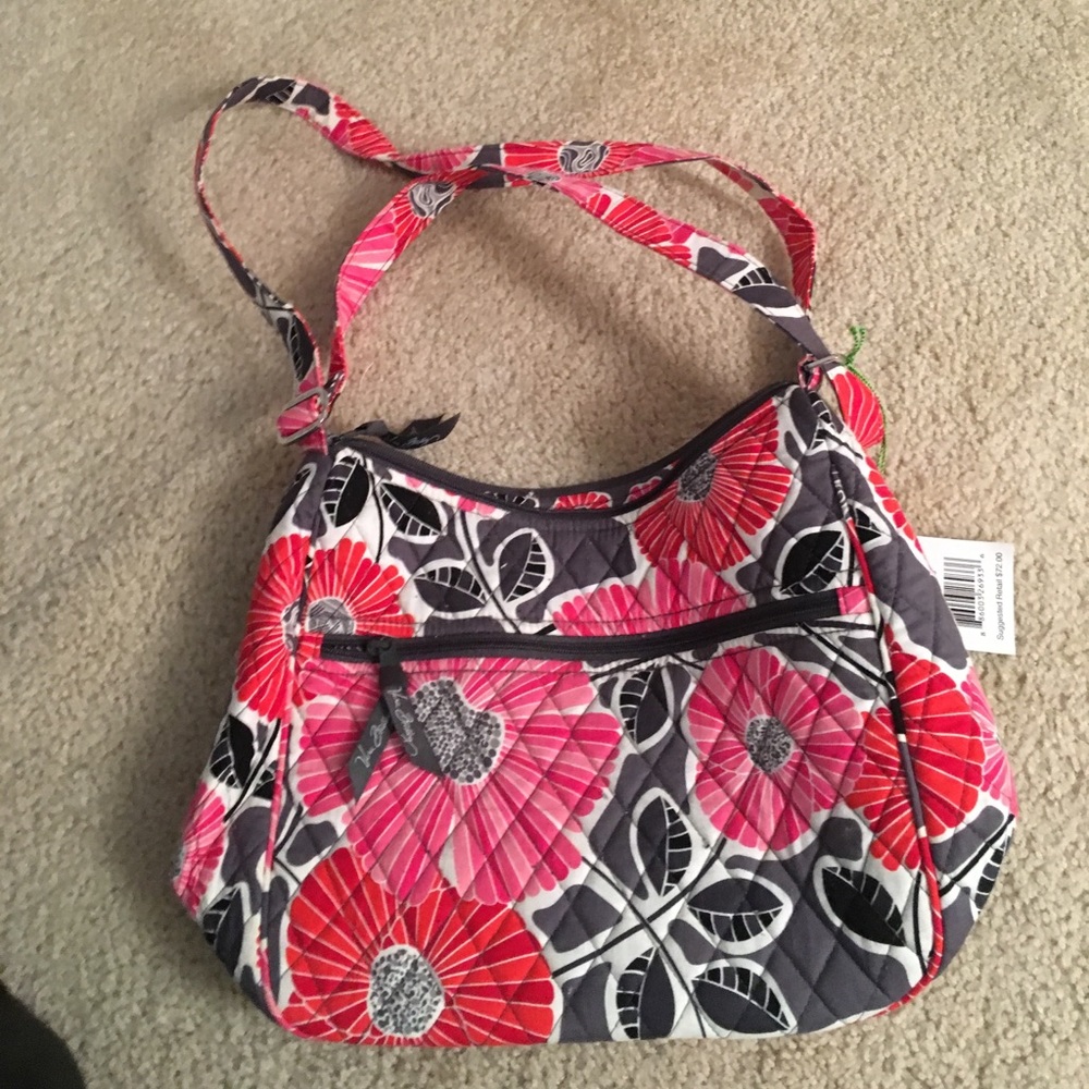 Vera Bradley Carryall Crossbody in Cheery Blossoms
