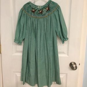 Girls smocked dress