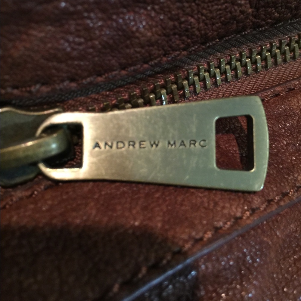 Brown Authentic Andrew Marc bag - Picture 4 of 6