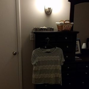 Loft lace-embellished tee