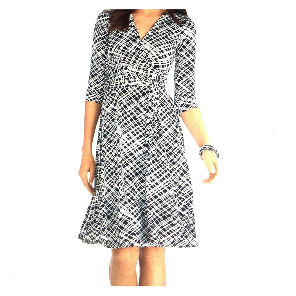 WHBM 3/4 Wrap Dress