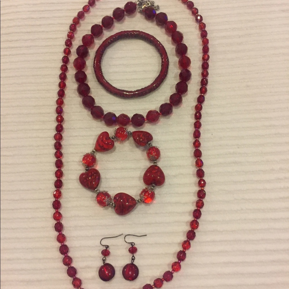 Red jewelry