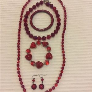 Red jewelry