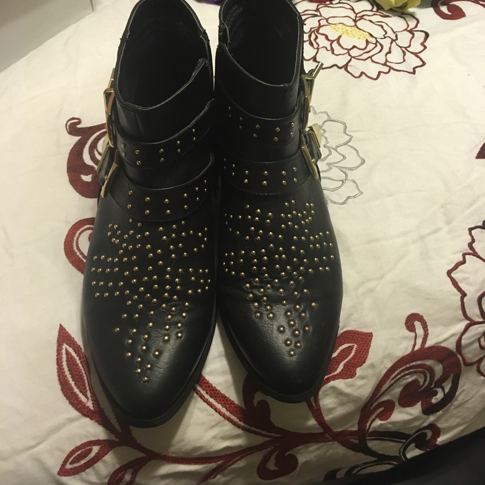 Forever 21 studded boots size 8 worn 4 times