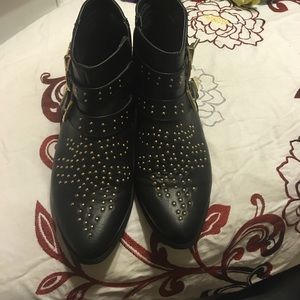 Forever 21 studded boots size 8 worn 4 times