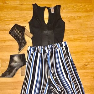 Sexy plunge neck bodysuit