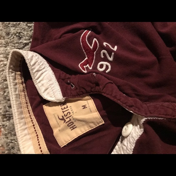 Burgundy Hollister Long Sleeve Henley - Picture 3 of 3