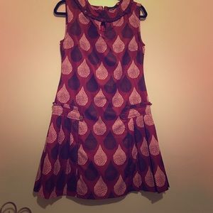 Mod raindrop patterned dress