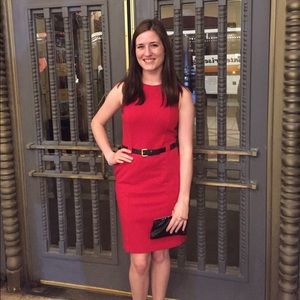 Michael Kors Red Fitted Cocktail Dress 💃🏻