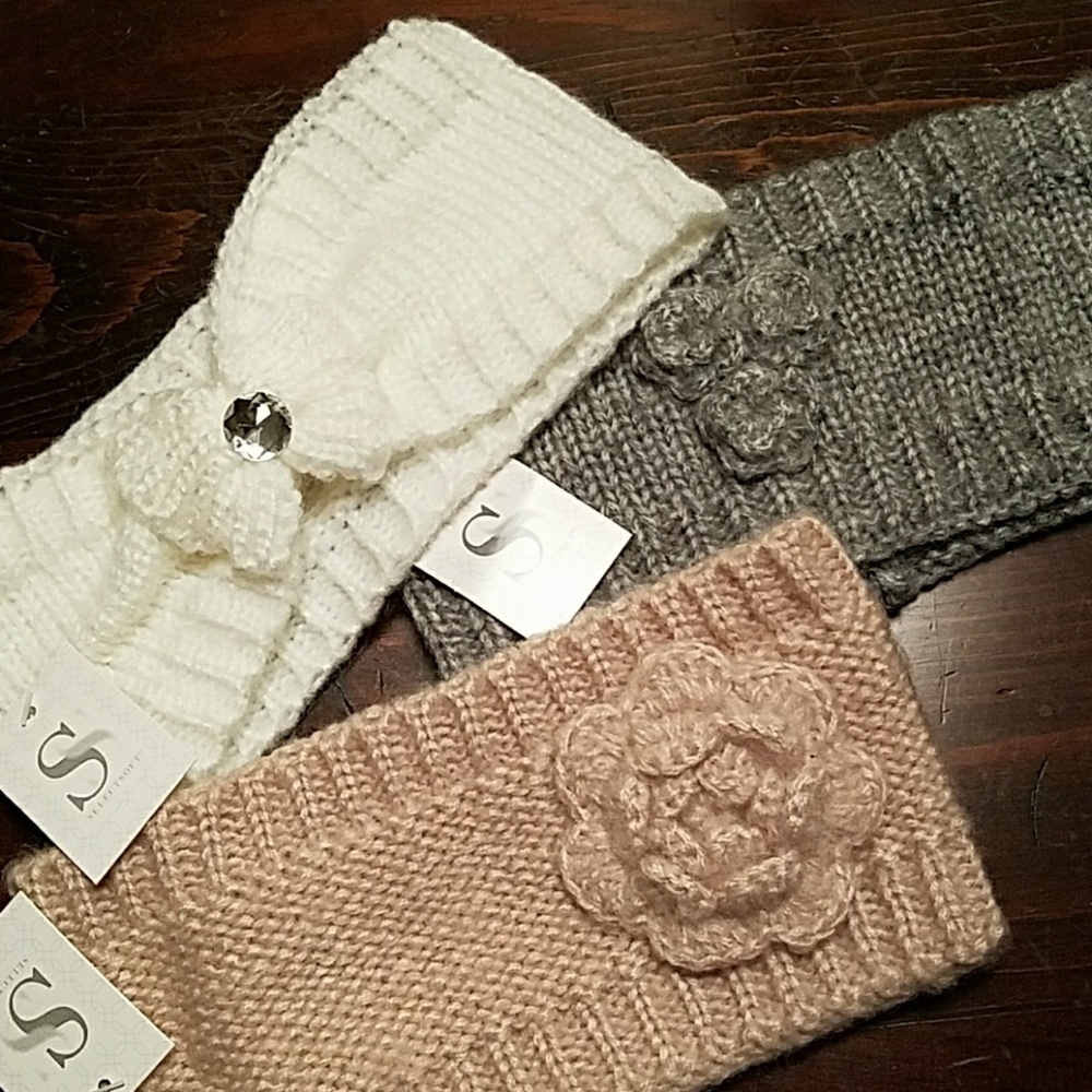 Bundle of headbands 1 mauve,  1 white