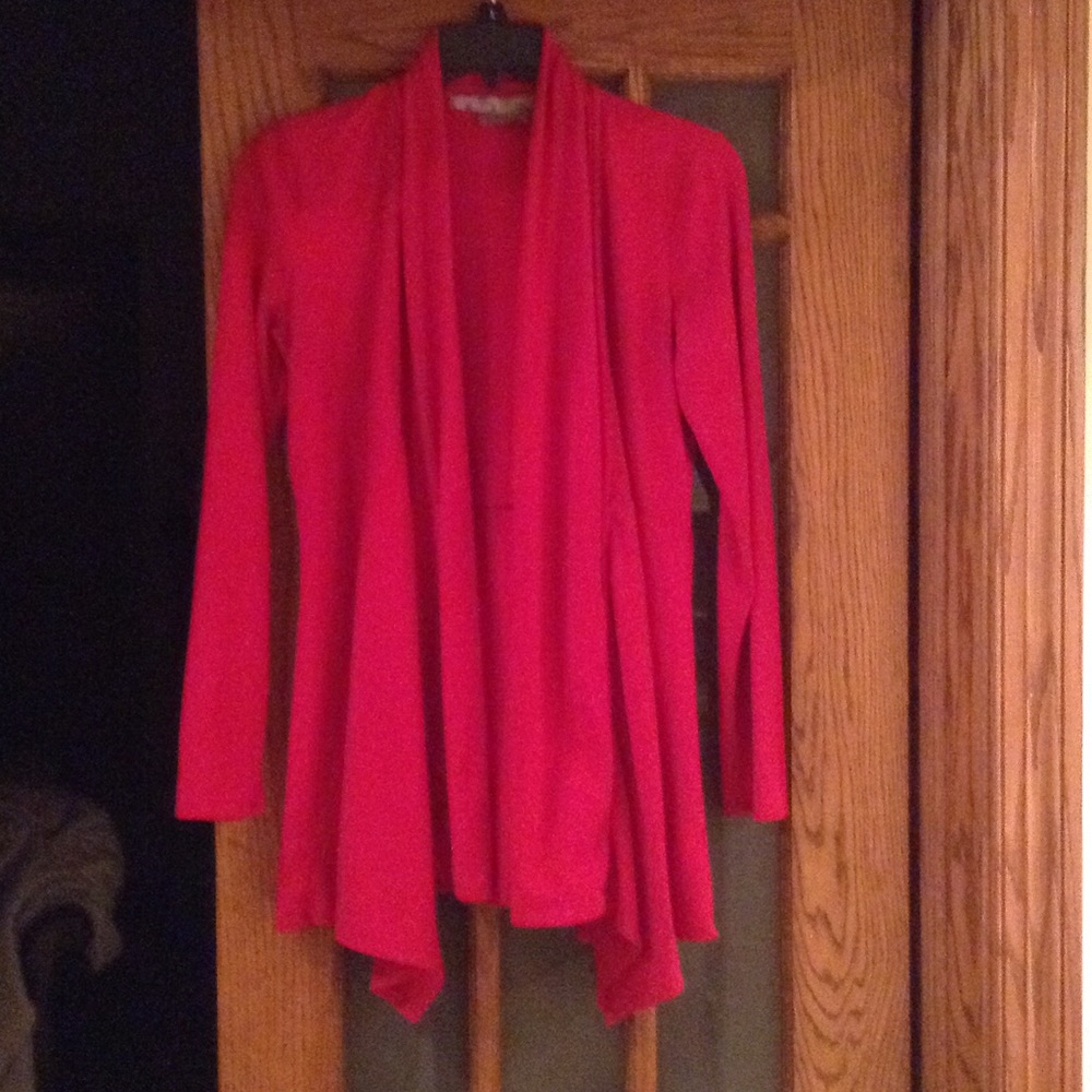 Athleta Red Knit Cardigan