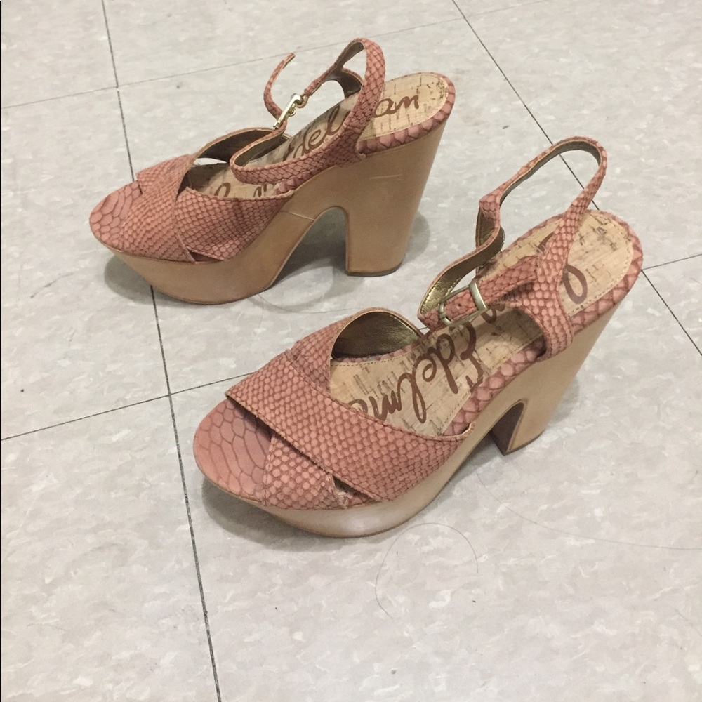 Sam Edelman platform wedge sandal