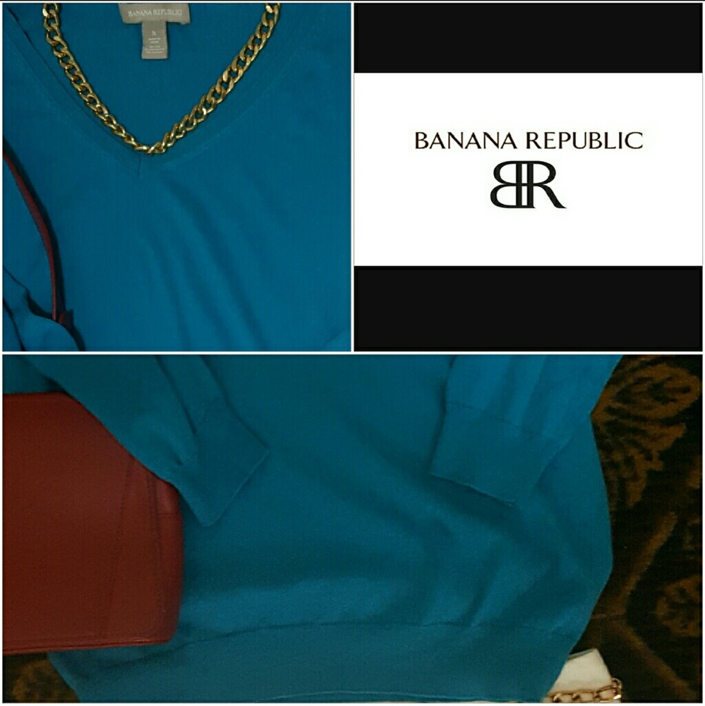 Gorgeous Bananna Republic Silk Vneck Sweater