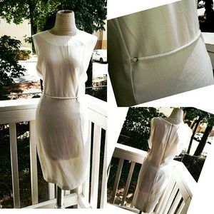 Cream Sheath Dress (Vtg)