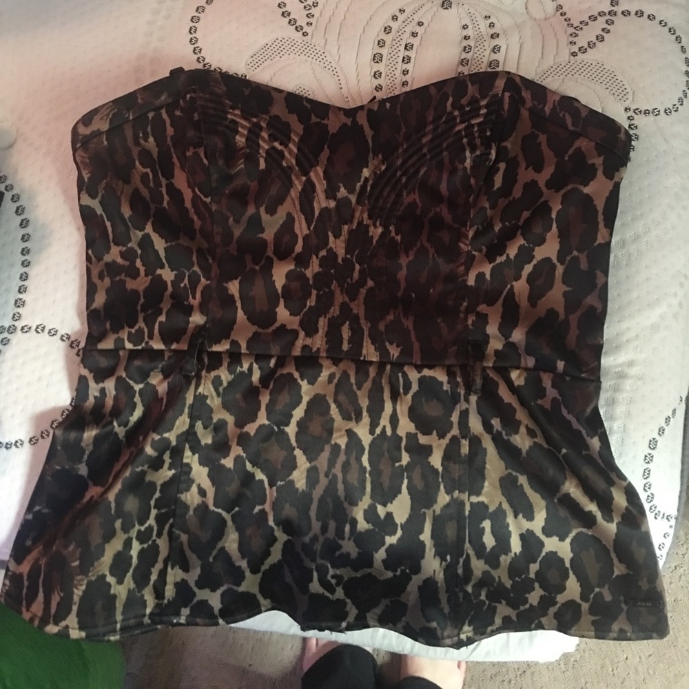 Cheetah corset top