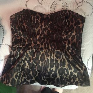 Cheetah corset top