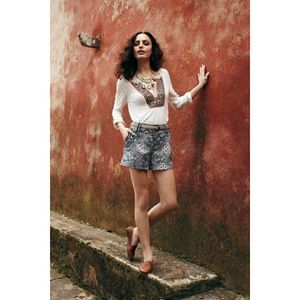 Anthropologie Cartonnier Tiled Mosaic Shorts, 6