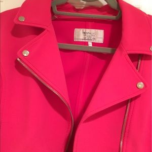 Zara Jackets & Coats - Hot Pink Motorcycle Jacket Zara Jackets & Coats - Hot Pink Motorcycle Jacket