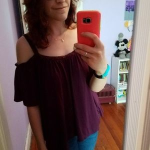 Mudd Cold Shoulder Top