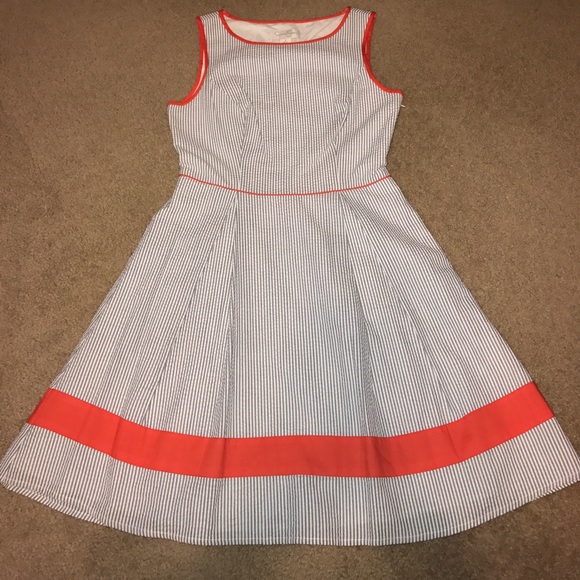 Jessica Simpson Dresses & Skirts - pin stripes w/orange piping
