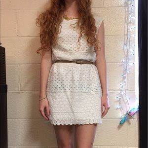 White lace dress