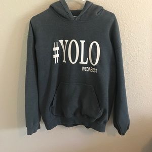 Dark grey YOLO sweatshirt