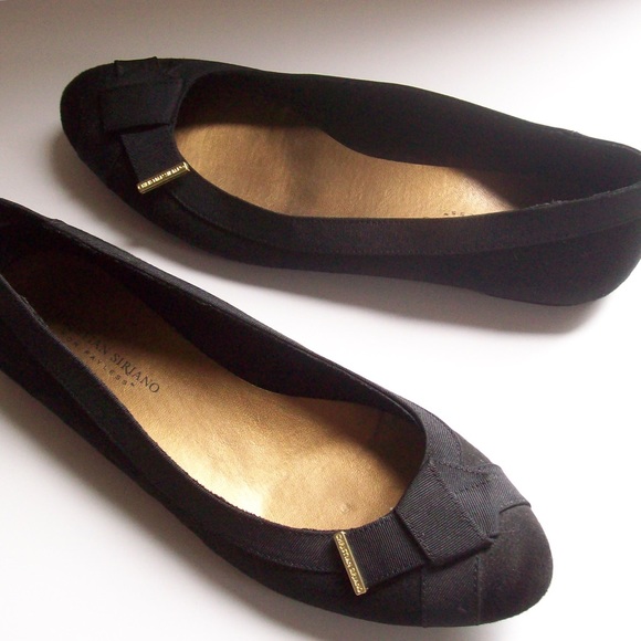 Christian Siriano Shoes Black Gold Ballet Flats C Christian Siriano Shoes Black Gold Ballet Flats C