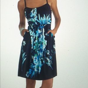 WHBM Floral Fit and Flare Dress