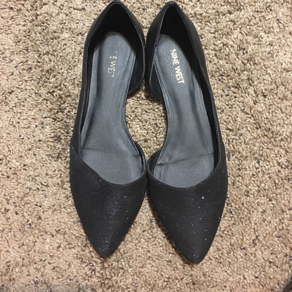 Nine West glitter flats