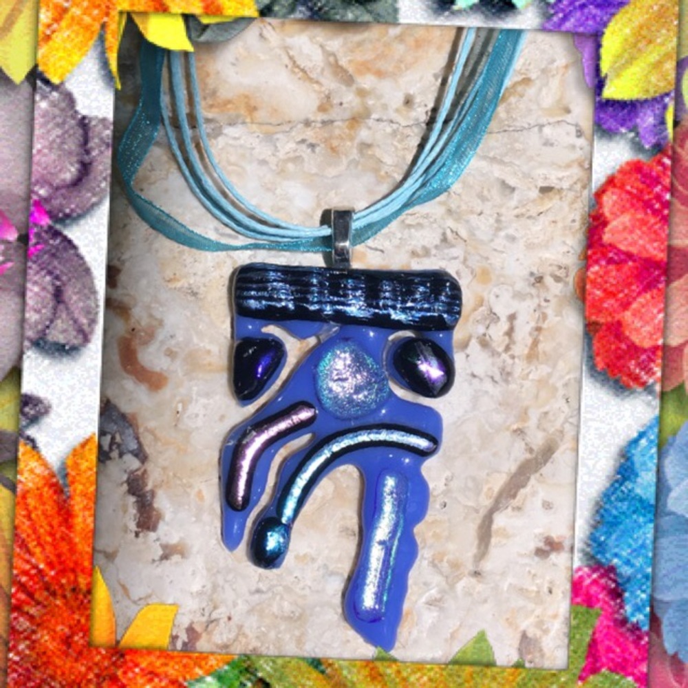 Dichroic Fuzed Glass pendant
