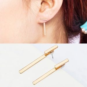 💕3 for $10💕 Minimalist Bar Gold Post Earrings