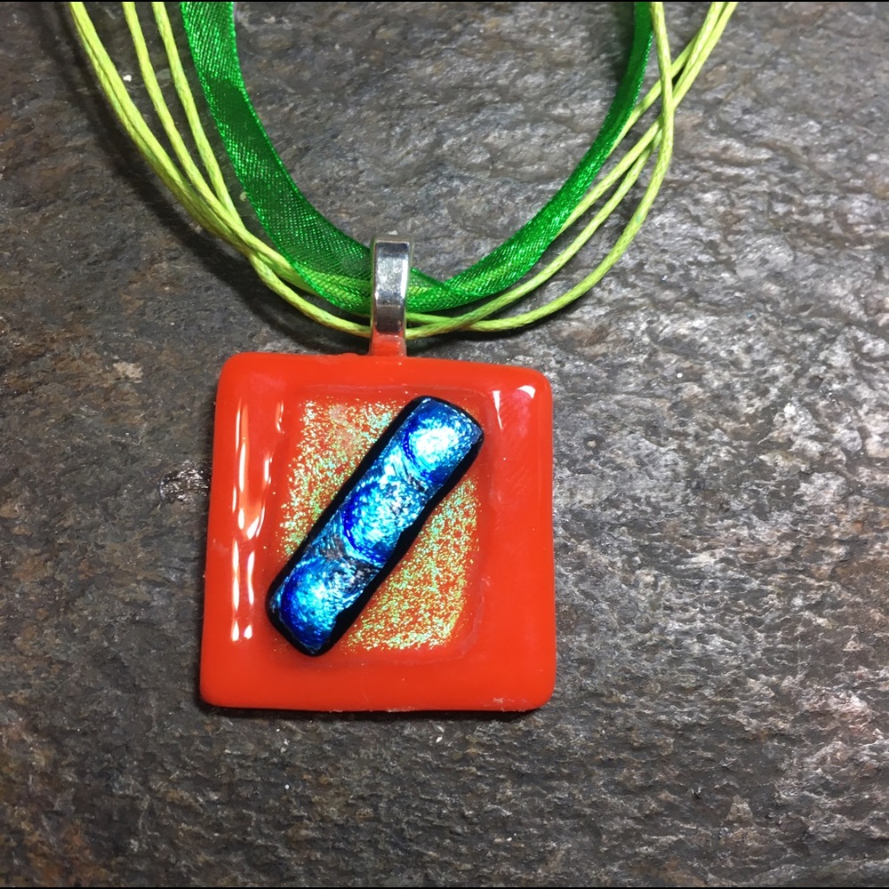 Handmade Dichroic pendant