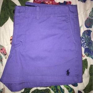 Purple polo shorts