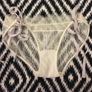 Free People Bedroom Eyes tie lace panties undies