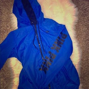 PINK Victoria's Secret hoodie anorak jacket blue