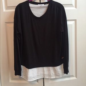 Calvin Klein sweater with blouse attached