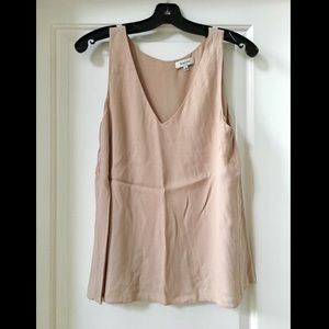 Aritzia Light Pink Silk-Like Top