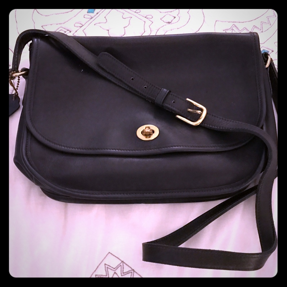 Coach Vintage Dark Navy Crossbody Satchel