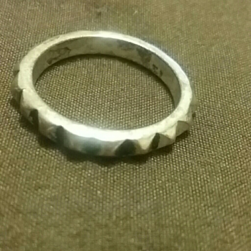 Silver toned ring