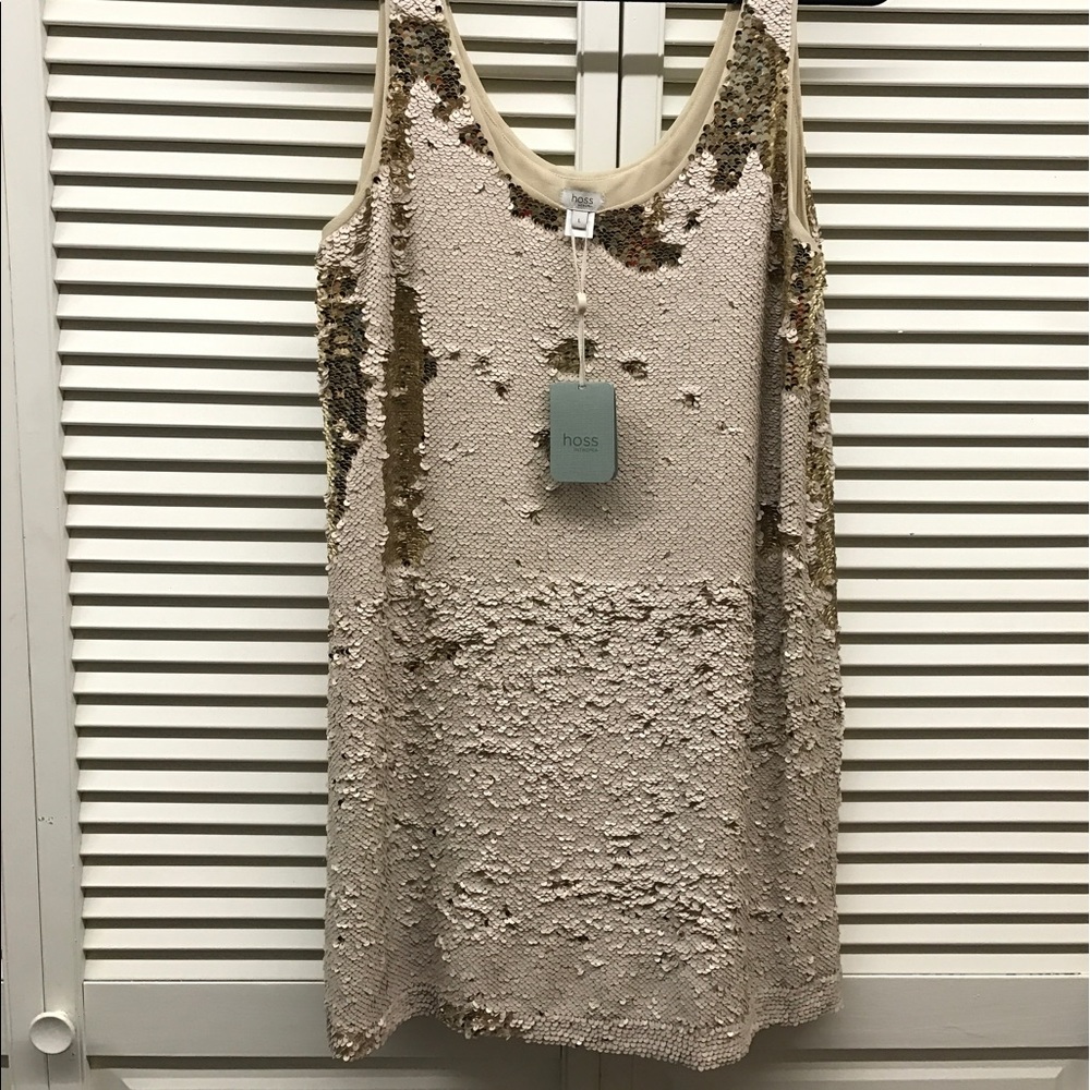 Loose fitting sequined tank 'party' dress