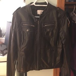 Price lowered!! Black leather jacket