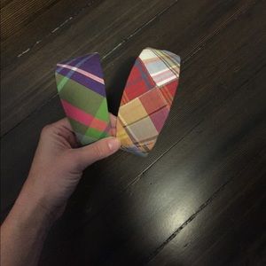 Set of madras plaid headbands