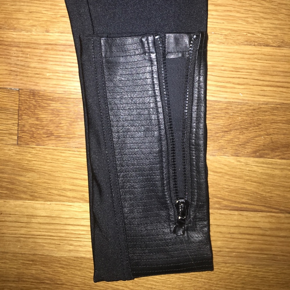 NWT- ALEXIS Leather Leggings-designer - Picture 2 of 4
