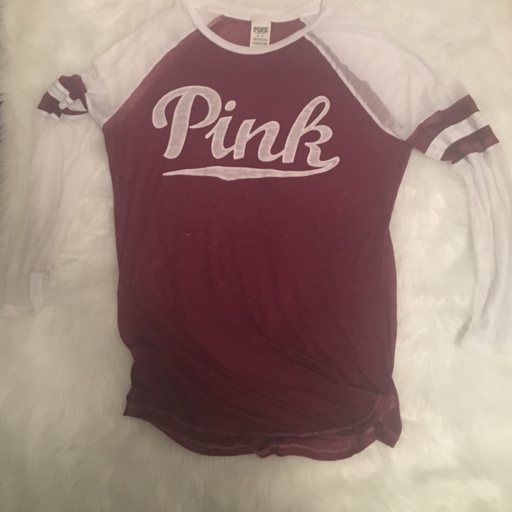 VS PINK 3/4 sleeve top