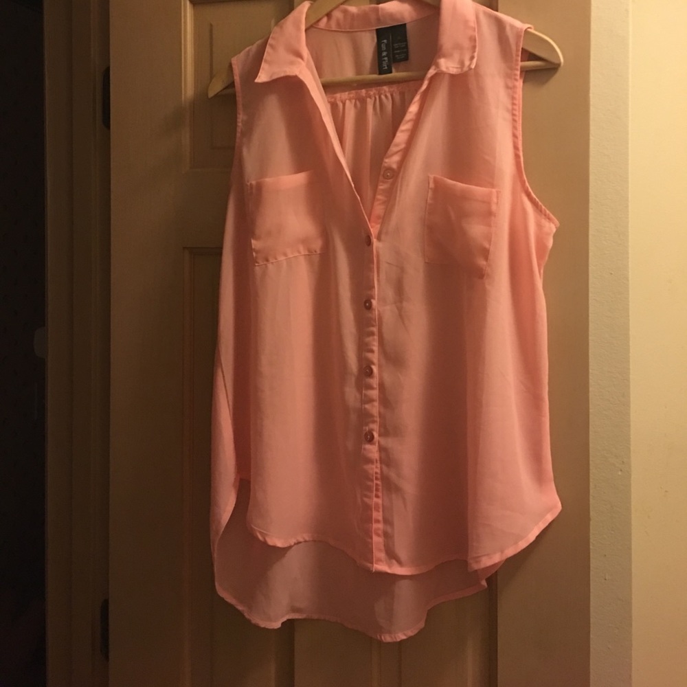 Fun and Flirt, Button Down Tunic Top