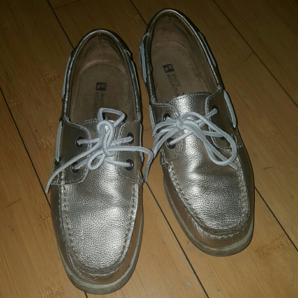 Gold moccasins